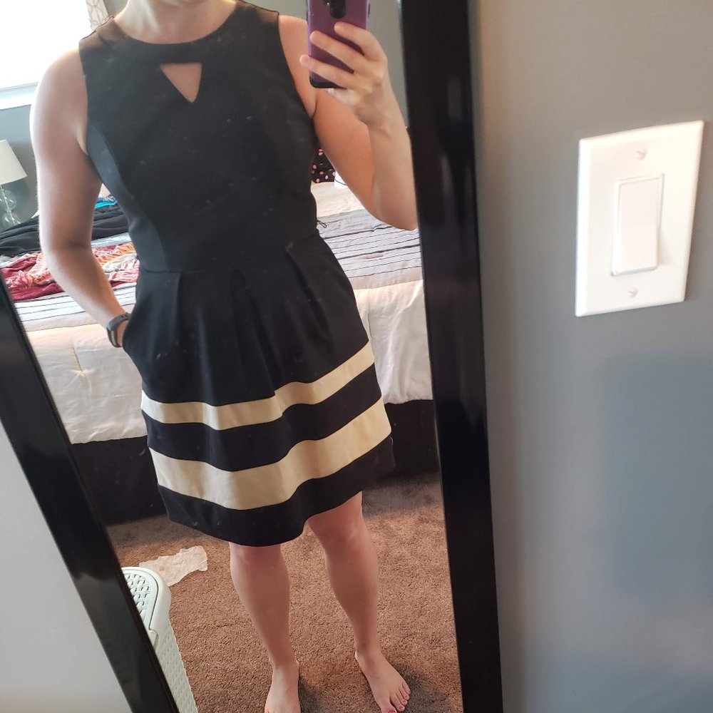Black and Tan Dress